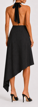 Black shirt-style skirt