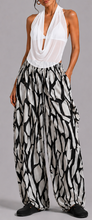 B&W printed harem pants