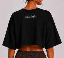 Black EFIERI cropped t-shirt