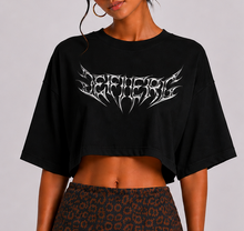 Black EFIERI cropped t-shirt