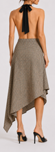 Plaid shirt-style skirt