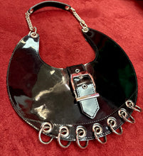 Black Vinyl Round Bag