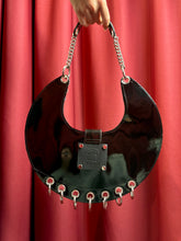 Black Vinyl Round Bag