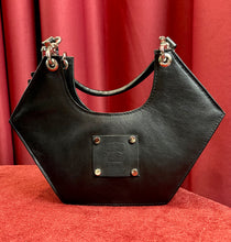 Black Geometric Hand Bag