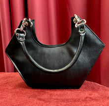 Black Geometric Hand Bag