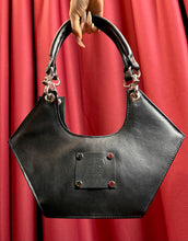 Black Geometric Hand Bag