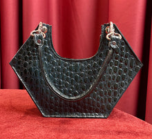 Petrol Geometric Hand Bag