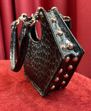 Petrol Geometric Hand Bag