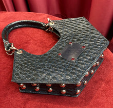 Petrol Geometric Hand Bag