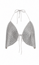 Clear crystal vest top