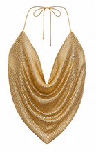 Gold beaded bandana top