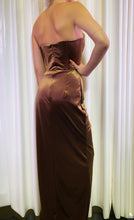 Bronze velvet Corset dress