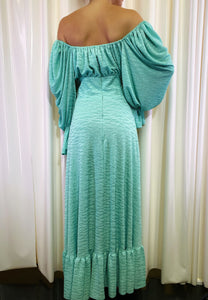Turquoise romantic dress