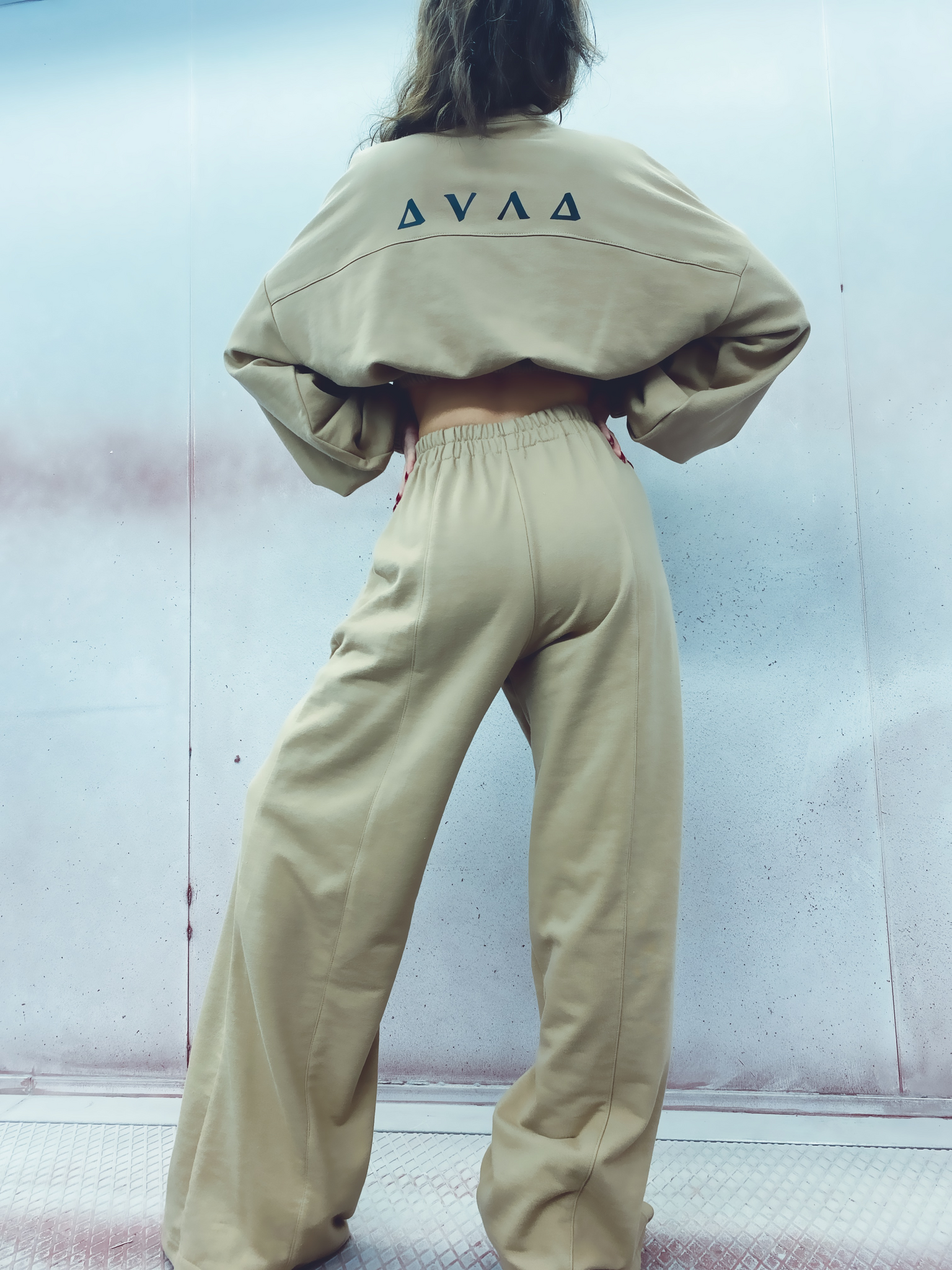 S P O R T S II Camel wide leg track pants EFIERI